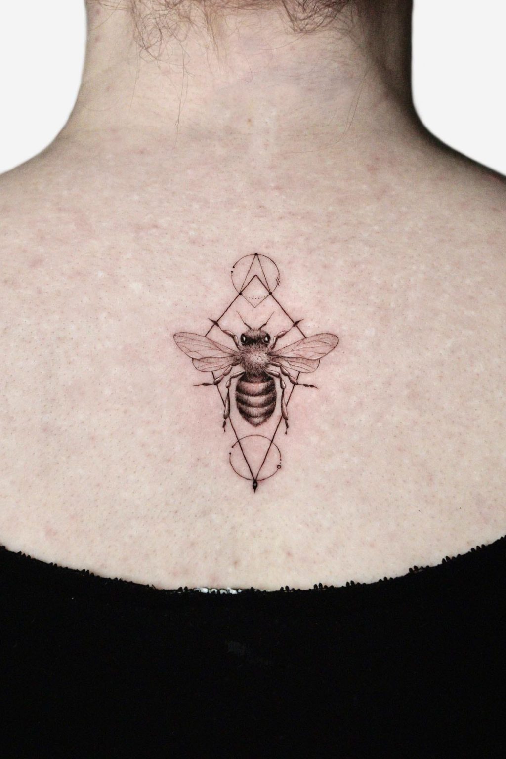 Bee Geometric Tattoo