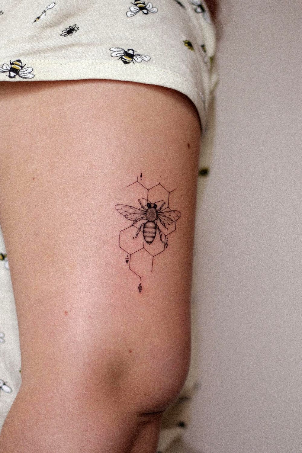 Bee Geometric Tattoo