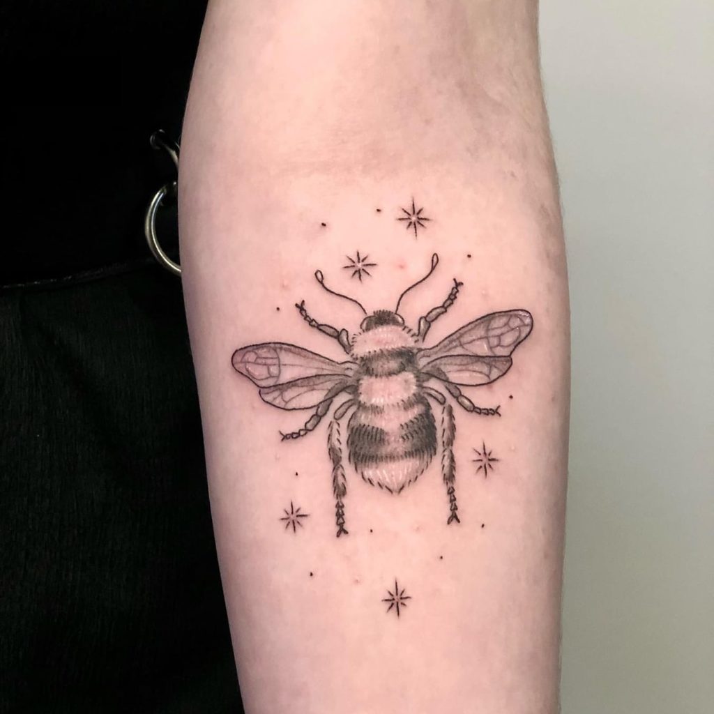 Bee Star Tattoo