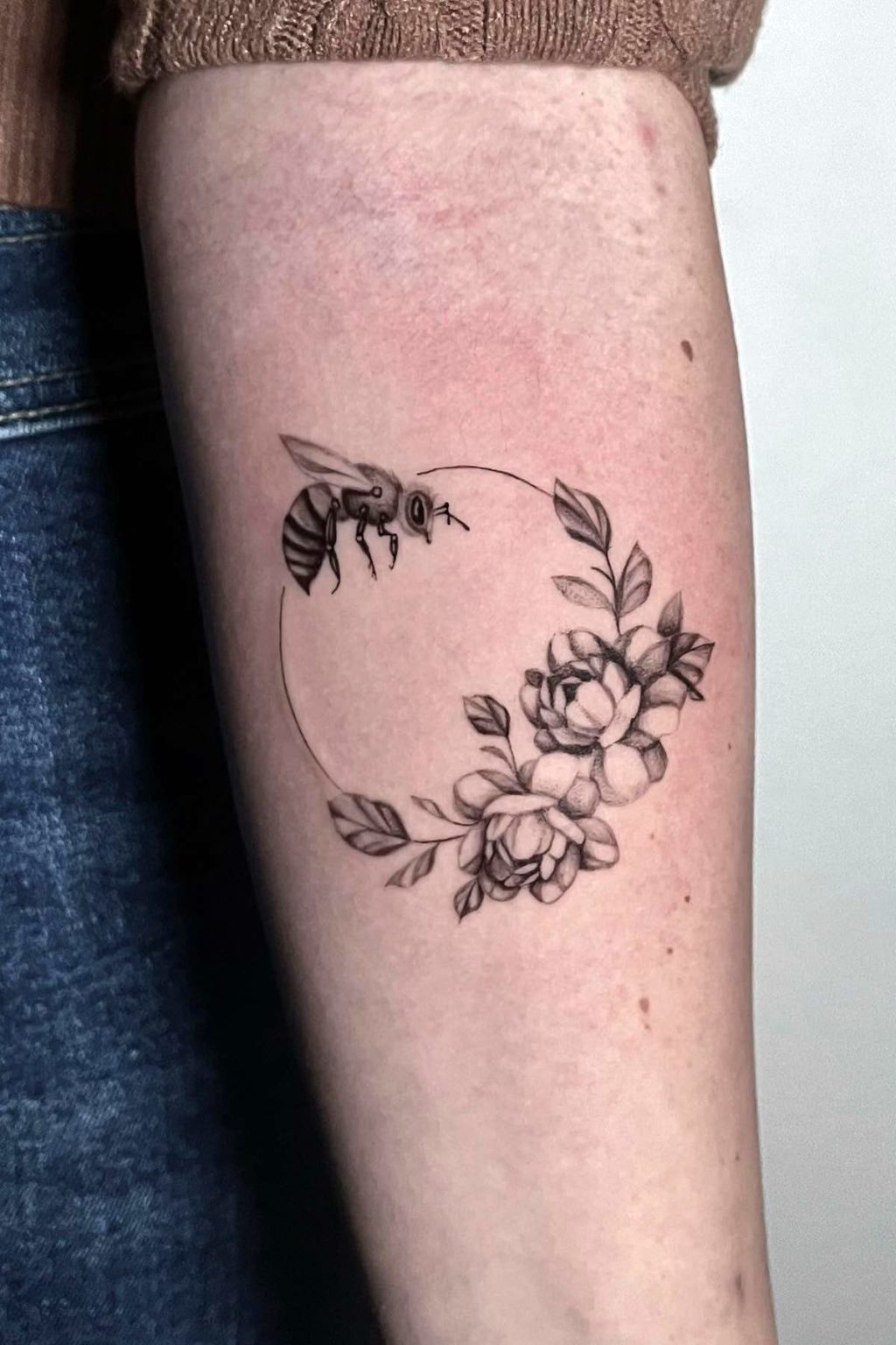 Bee Wreath Tattoo
