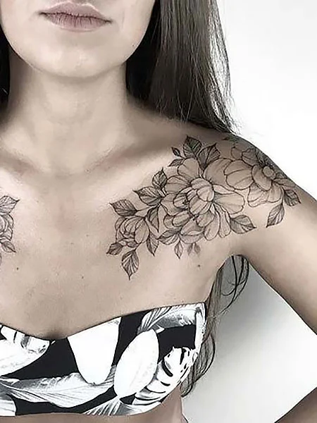 Shoulder to Chest Tattoo