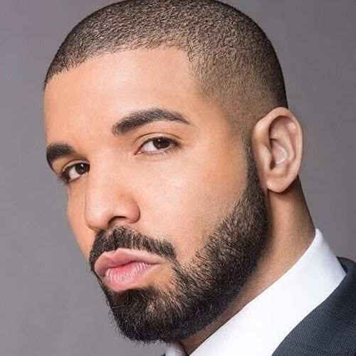 Drake buzz cut with fade