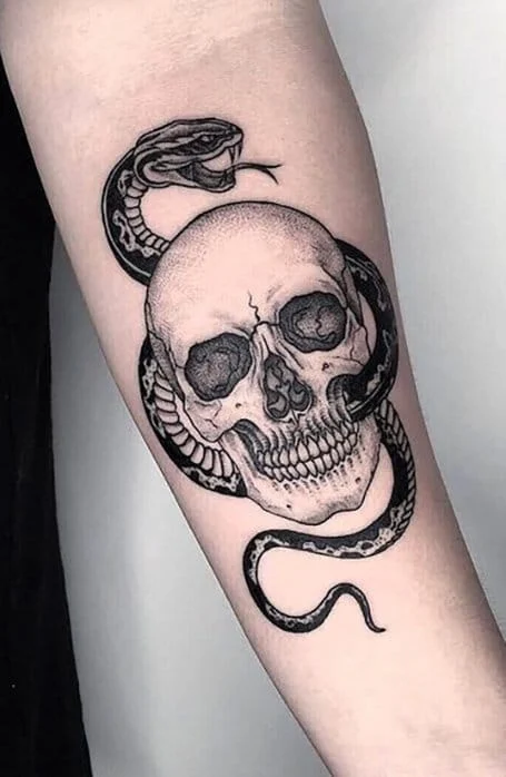Skull tattoo for men