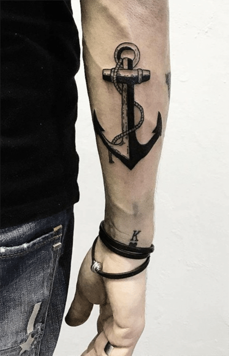 anchor tattoo men