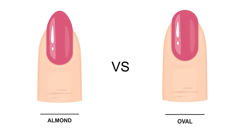Almond vs round nails