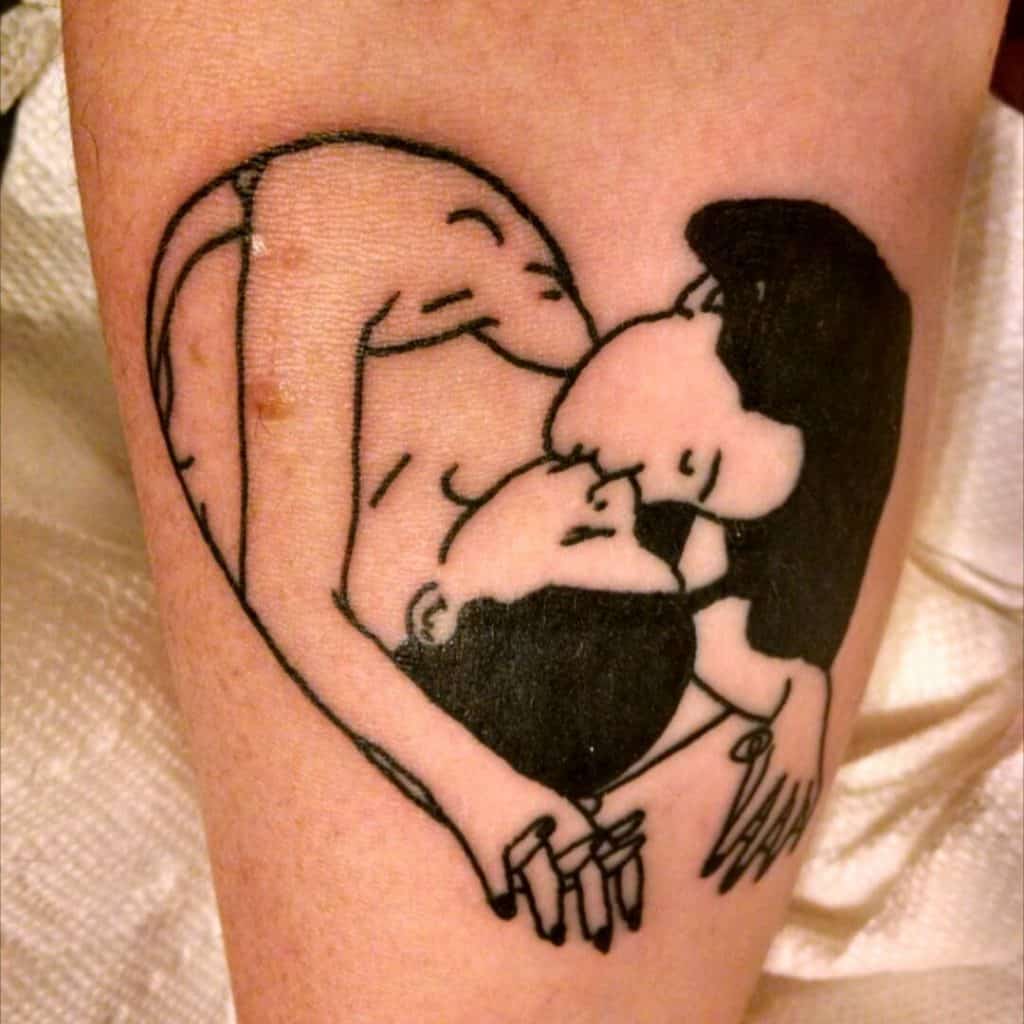 Black Love Inspired Couple Tattoo