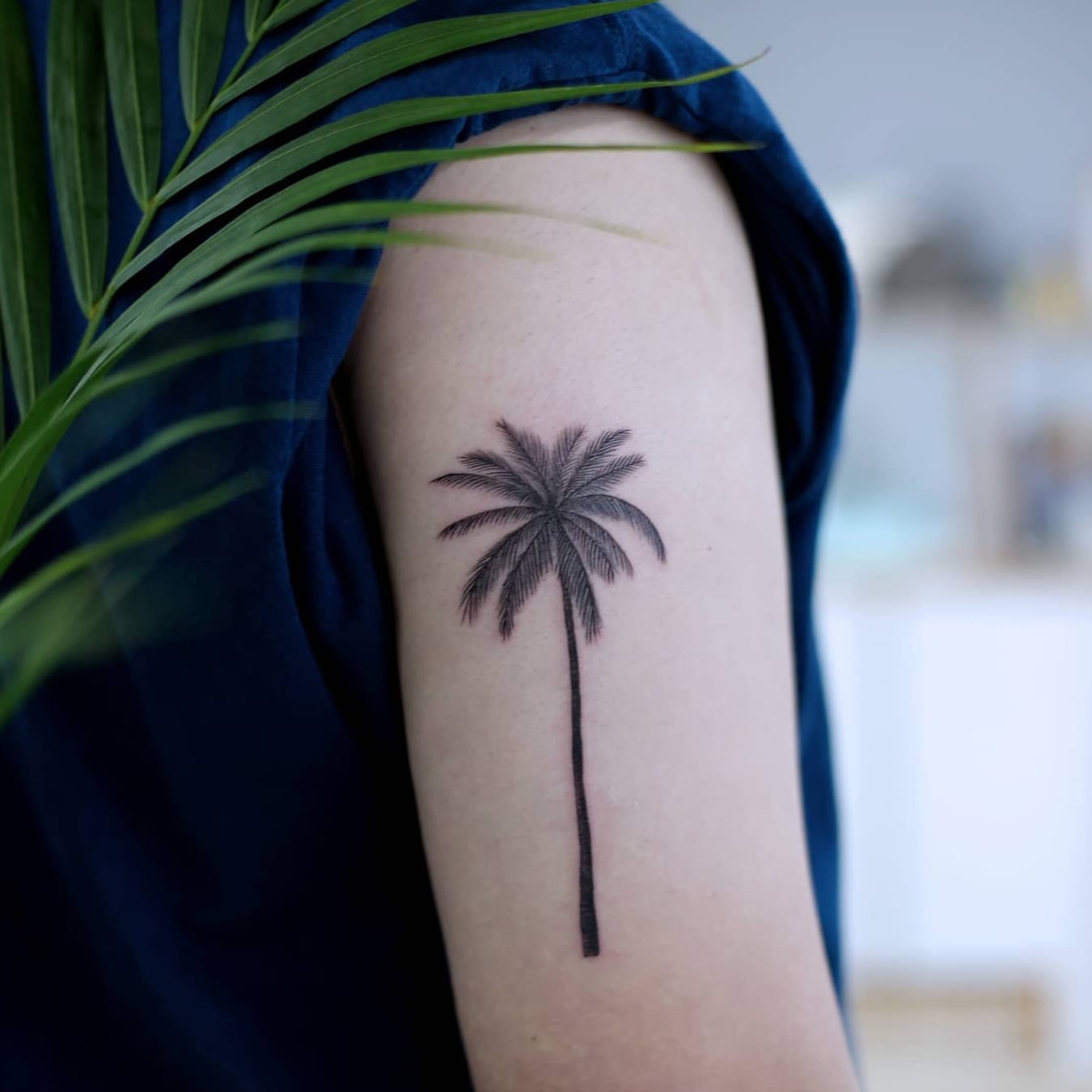 Bold Palm Tree Tattoo