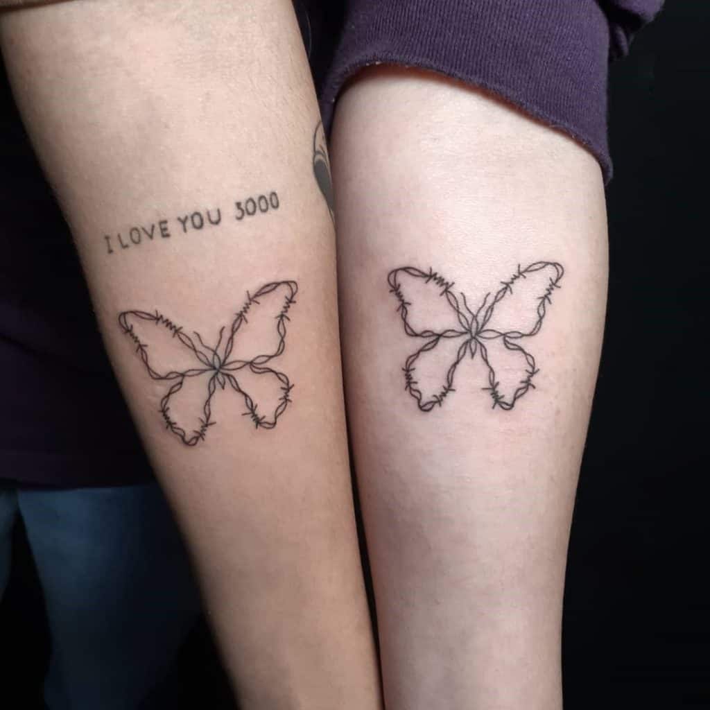 Butterfly Inspired Love Tattoo