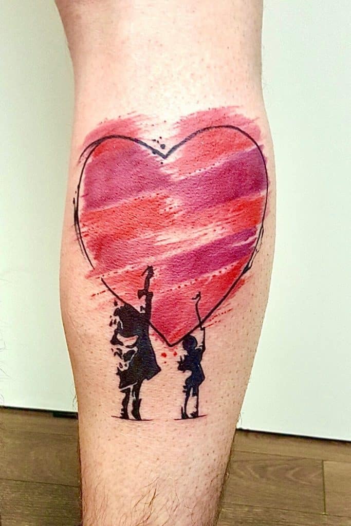 Colorful Loud Love Inspired Tattoo