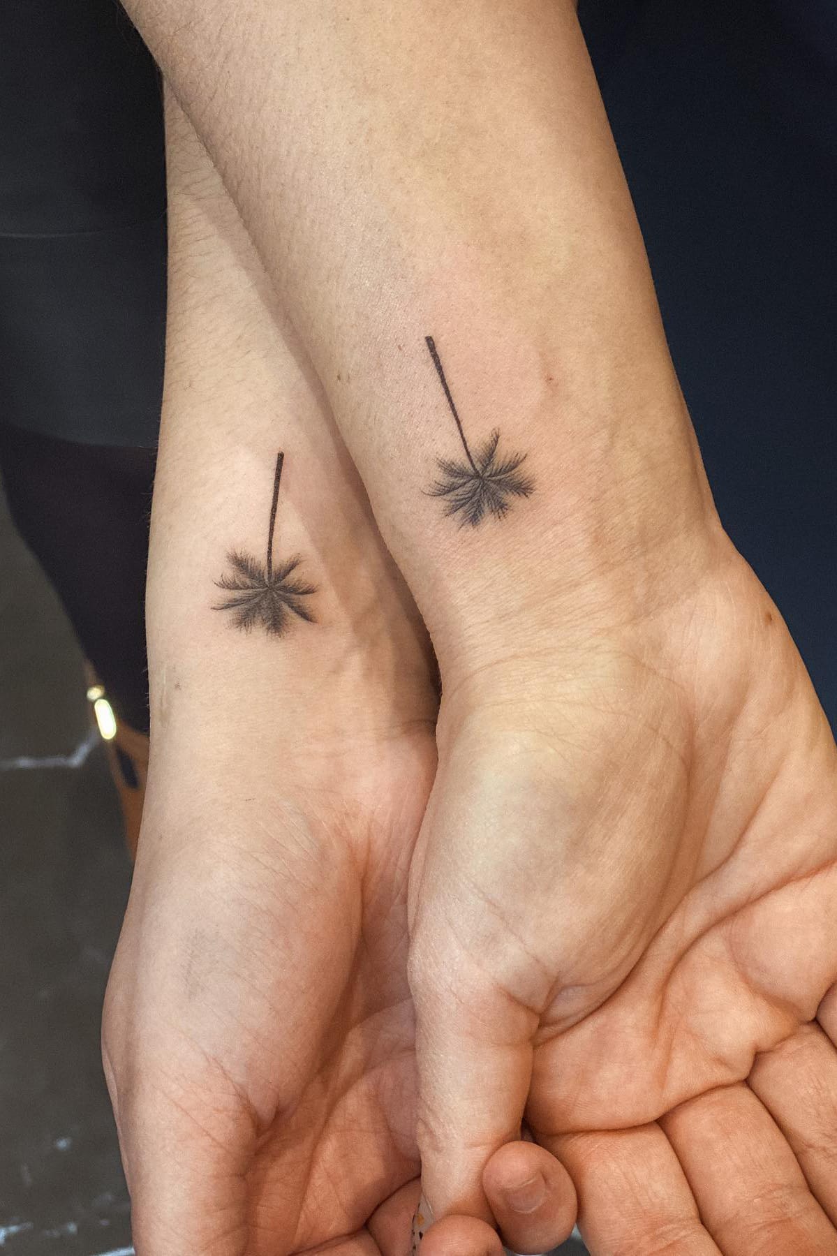 Couple Palm Tree Tattoo