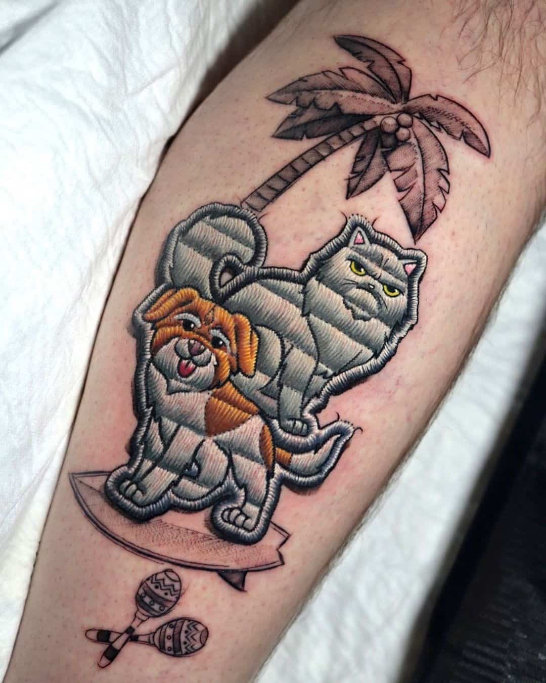 Dog Cat Tattoo