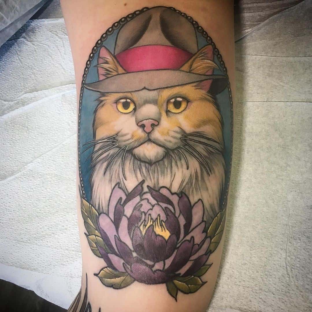 Inspector Cat Tattoo