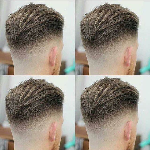 Mid Fade with Slick Back