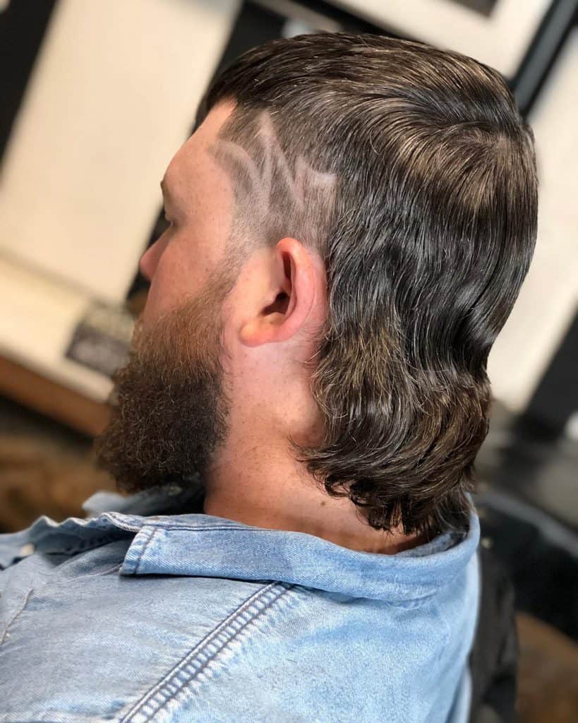 Mullet With Tattoo Hair