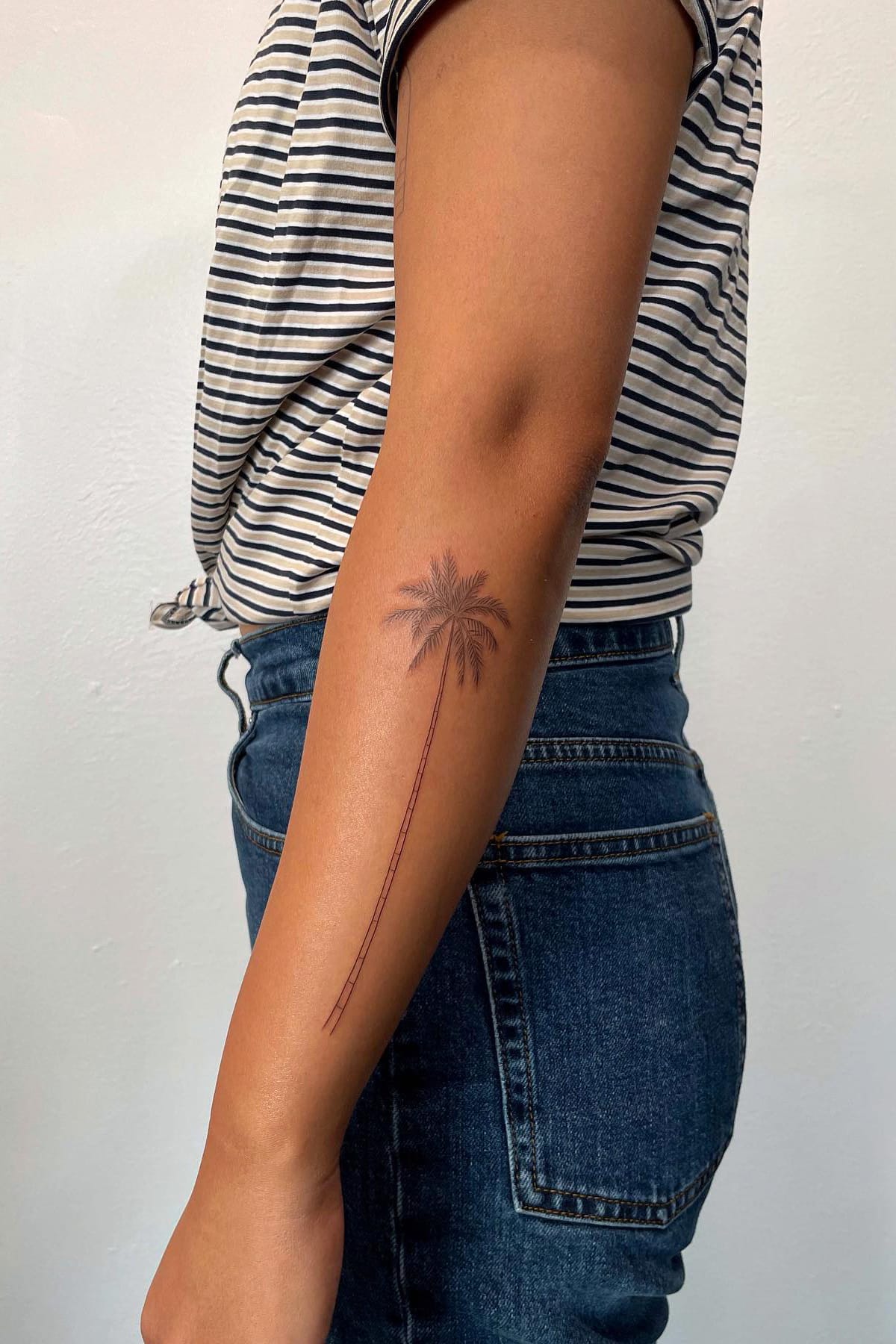 Palm tree tattoo