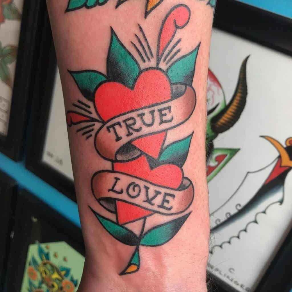 True Love Bright Heart Tattoo