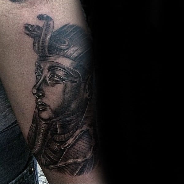 outer forearm guys king tut tattoo designs
