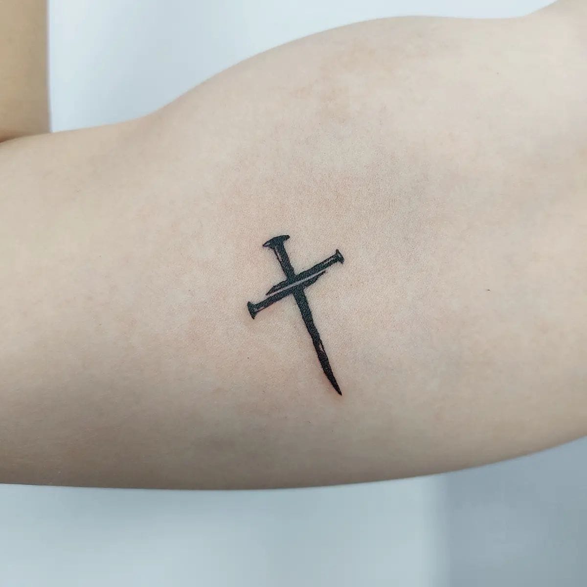 Unique Small Cross Tattoo