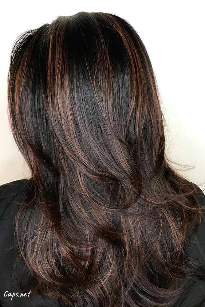 hairstyles for women over 50 new style long black blonde brown highlights sleek layered