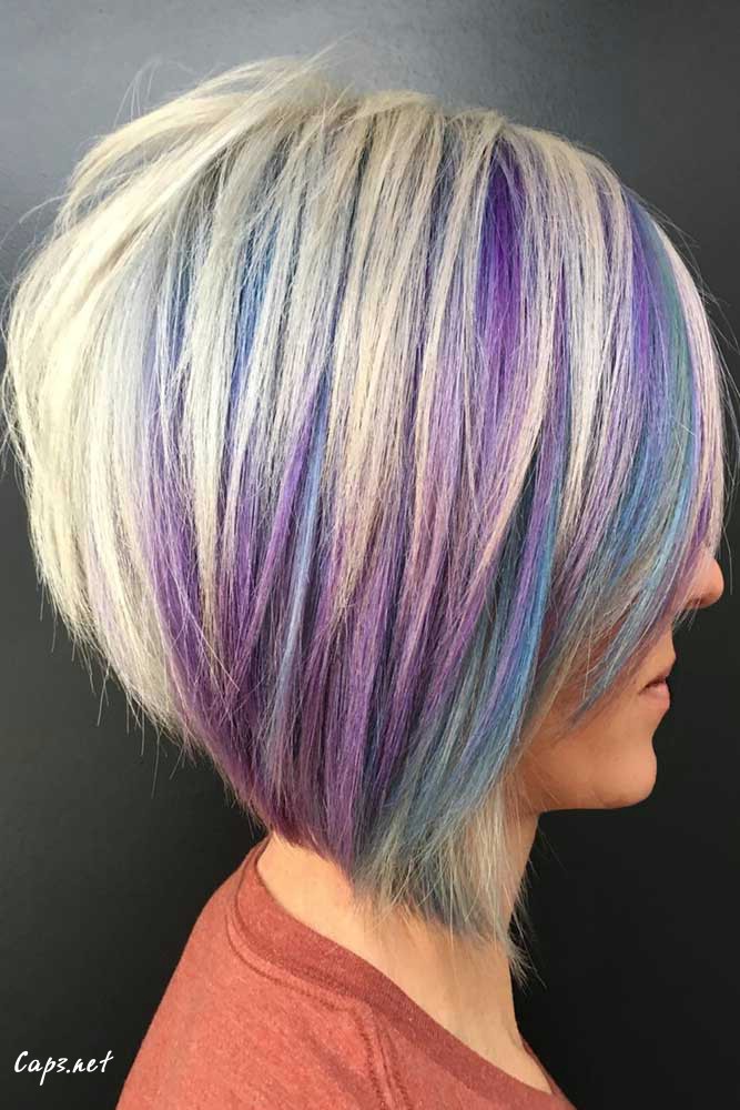 hairstyles for women over 50 new style purple locks