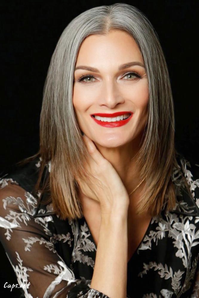 hairstyles for women over 50 new style thin front layers grey