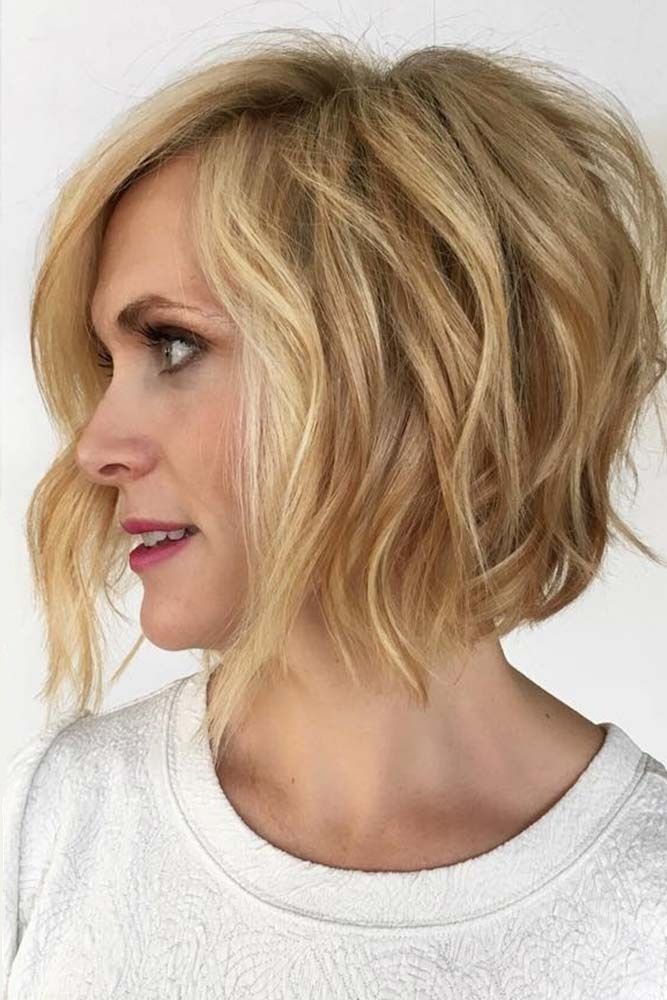 hairstyles for women over 50 new style waves layered messy bob