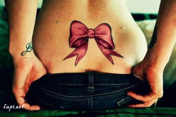 3 bow tattoo low back center1