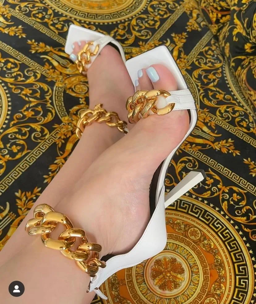 Chain Embellished Shoes