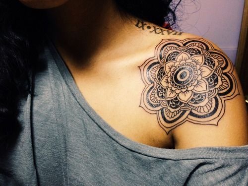 Shoulder Mandala Tattoo Design