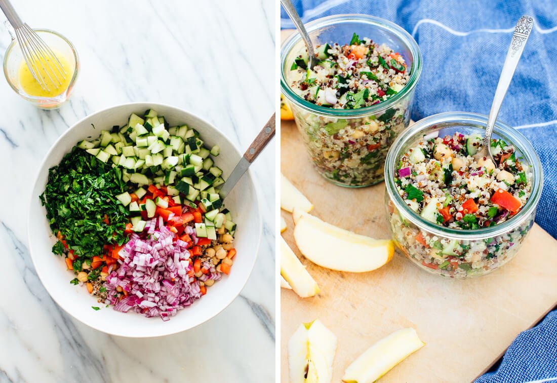 bowls of quinoa salad