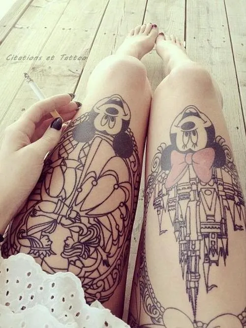 Cool Mickey Minnie Mouse Tattoos 1