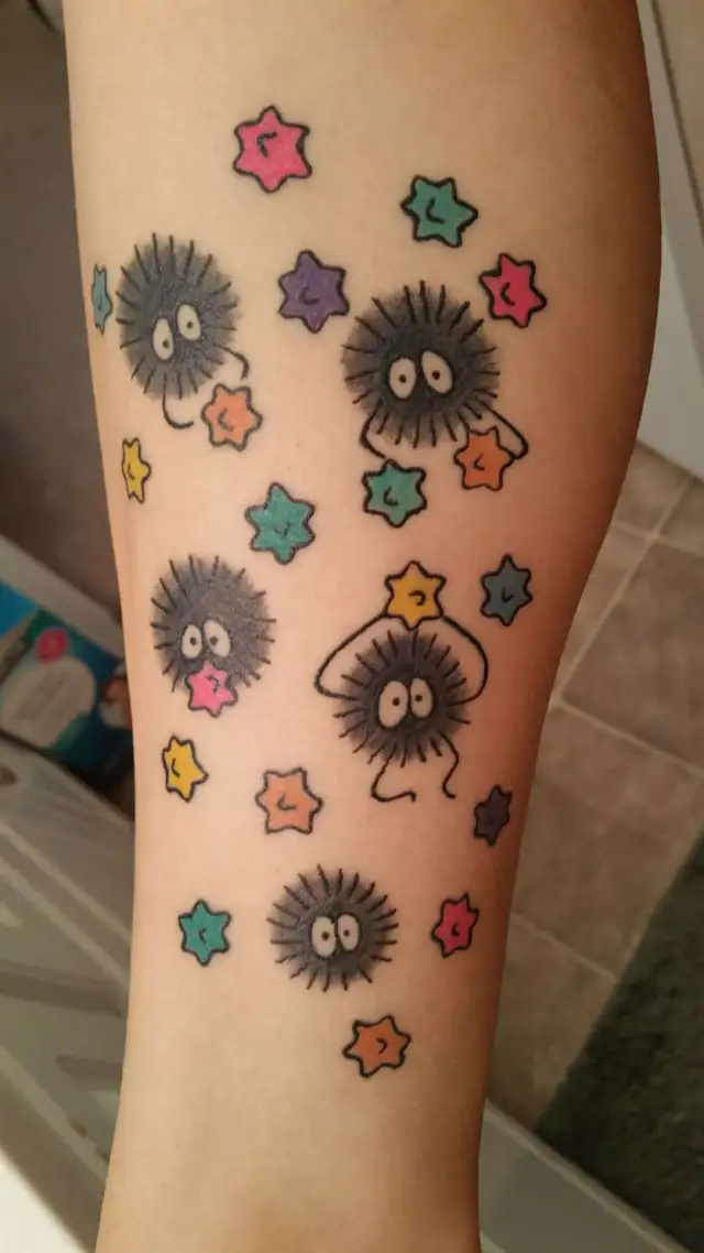soot sprites with stars tattoo designs