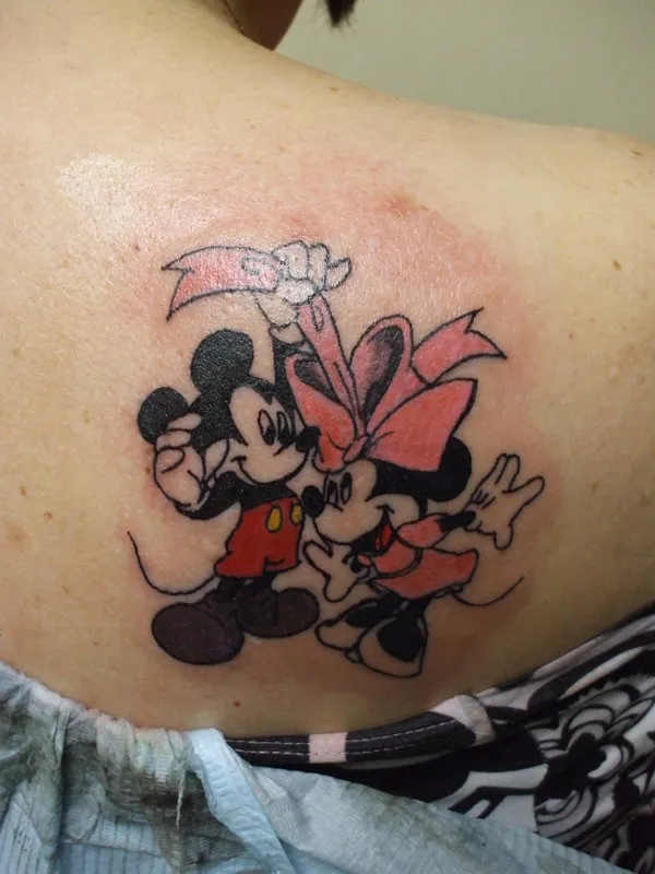 tattoo mickey minnie mouse 1
