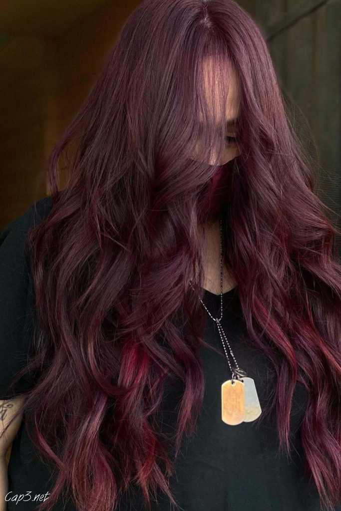 Aubergine Red Hair