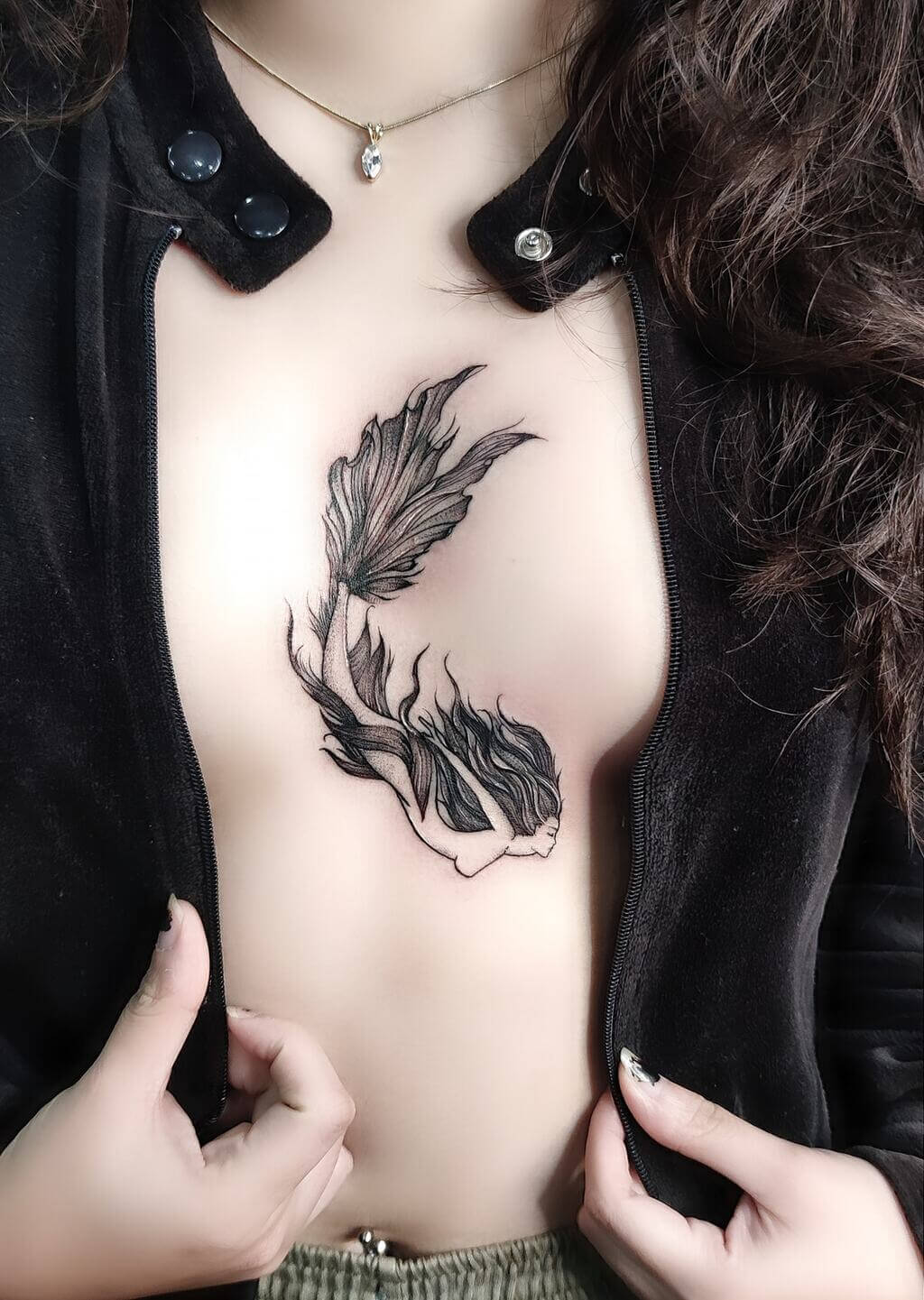Delicate Breast Tattoos