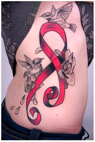 Red Ribbon Tattoo