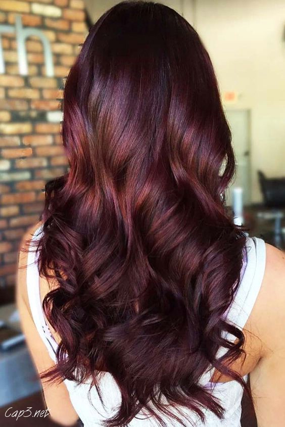 Red Wine Hair with Waves