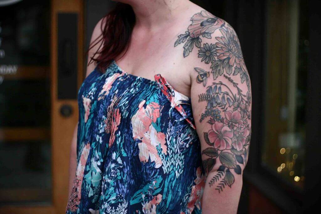 Tribal Womens Unique Half Sleeve Tattoo
