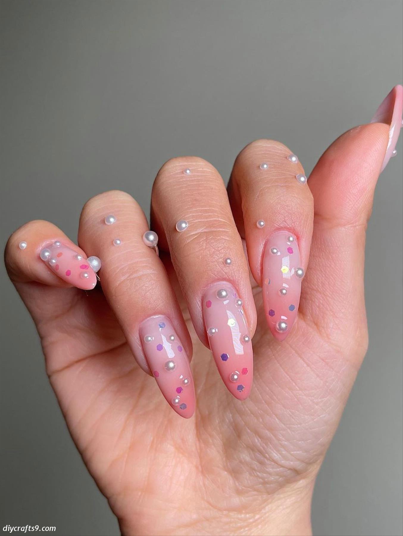 Heart nails for Valentines nail ideas