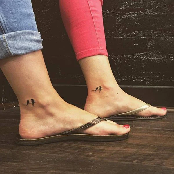 Mother and Daughter Small Tattoo