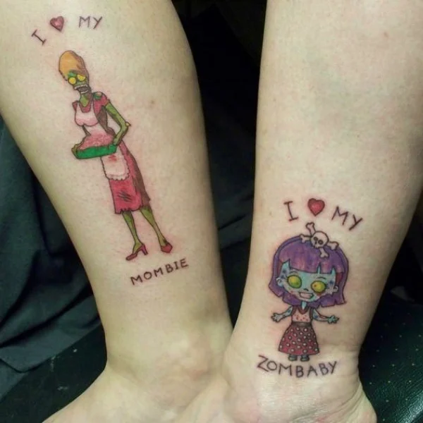 funny mother daughter tattoos