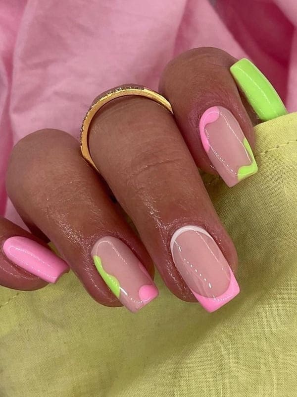 Lime and Baby Pink Bliss