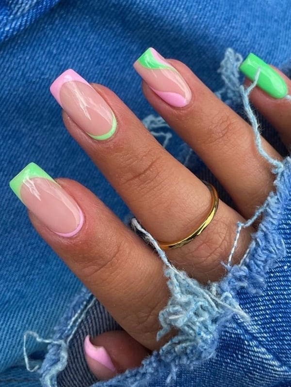 Lime and Baby Pink Bliss