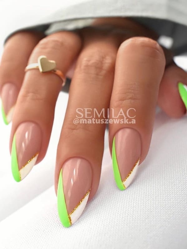Lime tastic French Tips