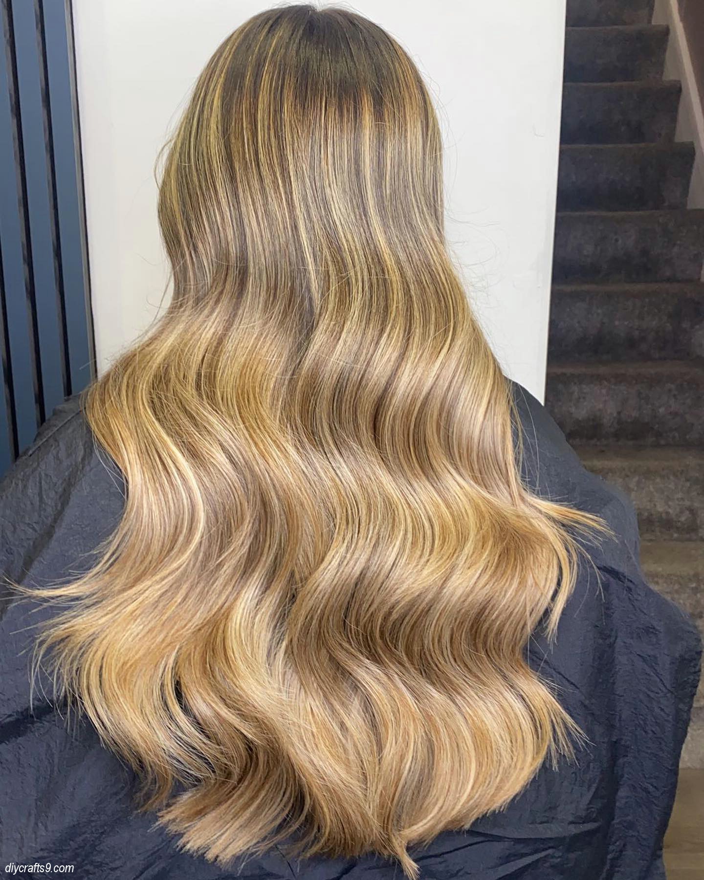 Blonde Voluminous Brown Hair With Caramel Highlights