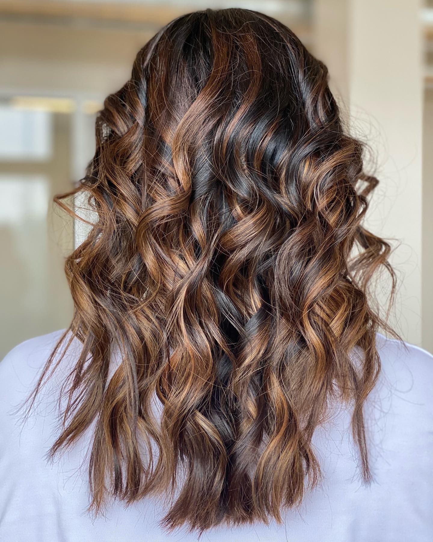Cold Brew Hair With Dark Highlights
