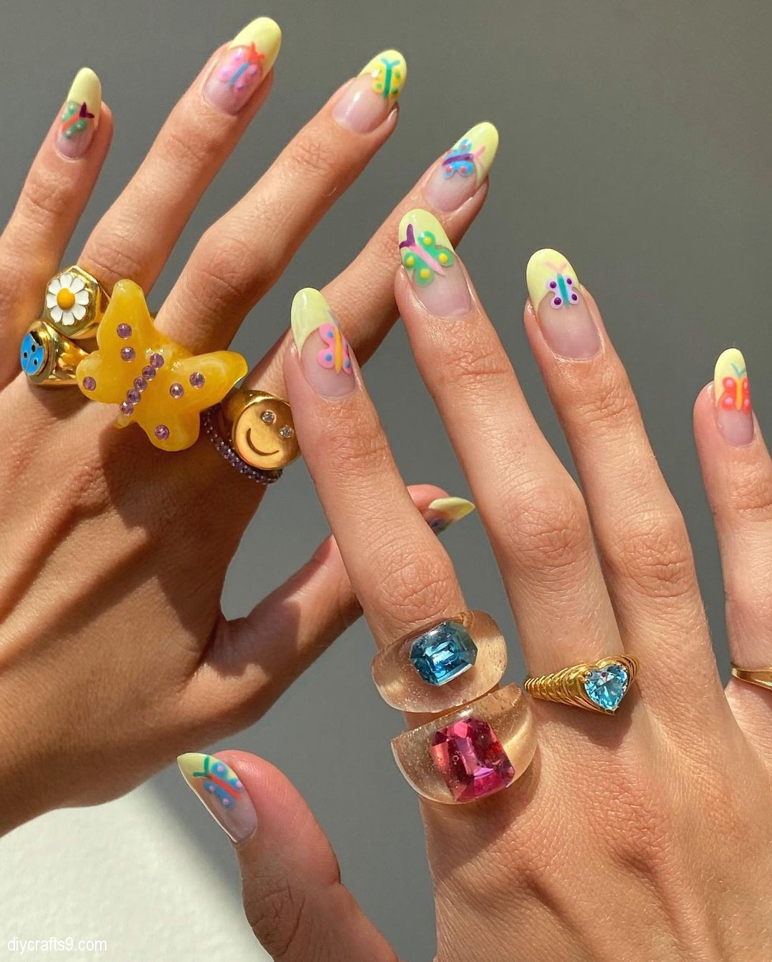 Cute Butterfly Nails