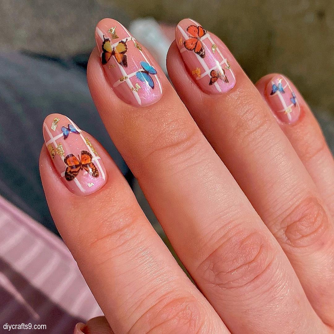 Cute Butterfly Nails