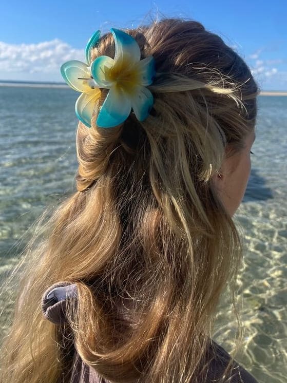 vacation hairstyle.