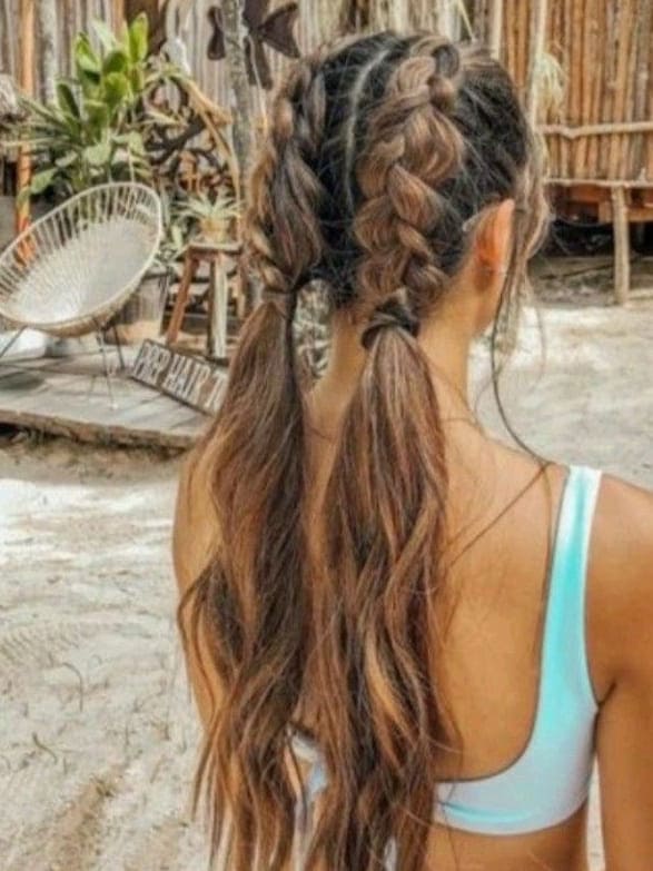 vacation hairstyle.